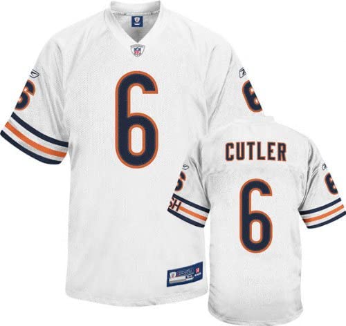 Jay Cutler White Reebok Premier Jersey